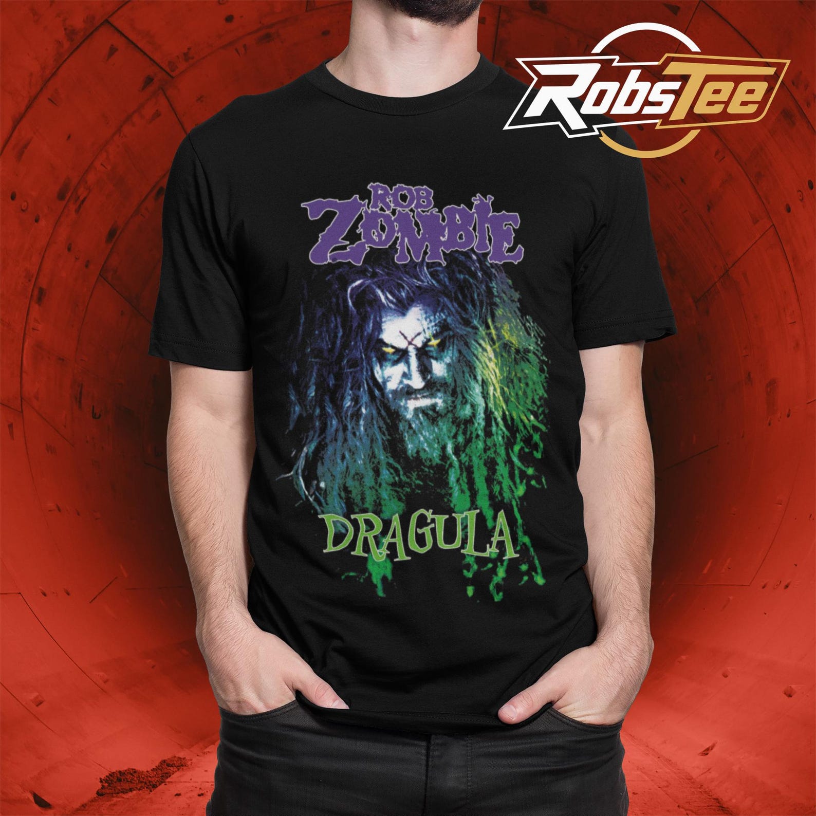 Rob Zombie Shirt, Hellbilly Deluxe Graphic Tee, Retro Horror Metal Fan Gift 2XL