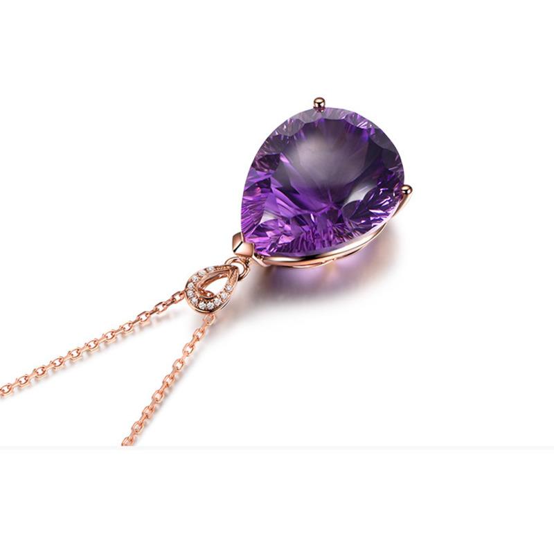 BELLA BOX Luxury Drop Shaped Large Pendant Women's Fashion Clavicle Chain Fine Jewelry New Trendy