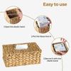 Natural Tissue Box Cover Straw Woven Napkin Holder Durable Tissue Holder  for Living Room Bedroom