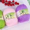Silk Protein Baby Milk Cotton Yarn for Infant Sweaters, Hats, Shoes, Doll Crochet, and DIY Knitting Projects