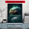 Philadelphia Eagles Personalized Name Diamond Paintings Mosaic Wall Round Diamond Art Painting Kits Embroidery Crystal Accessories Frameless