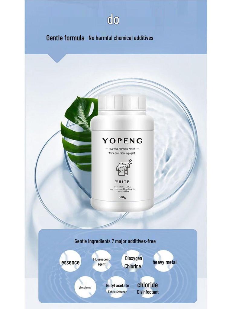 Specialized White Clothing Dye Remover & Whitening Agent