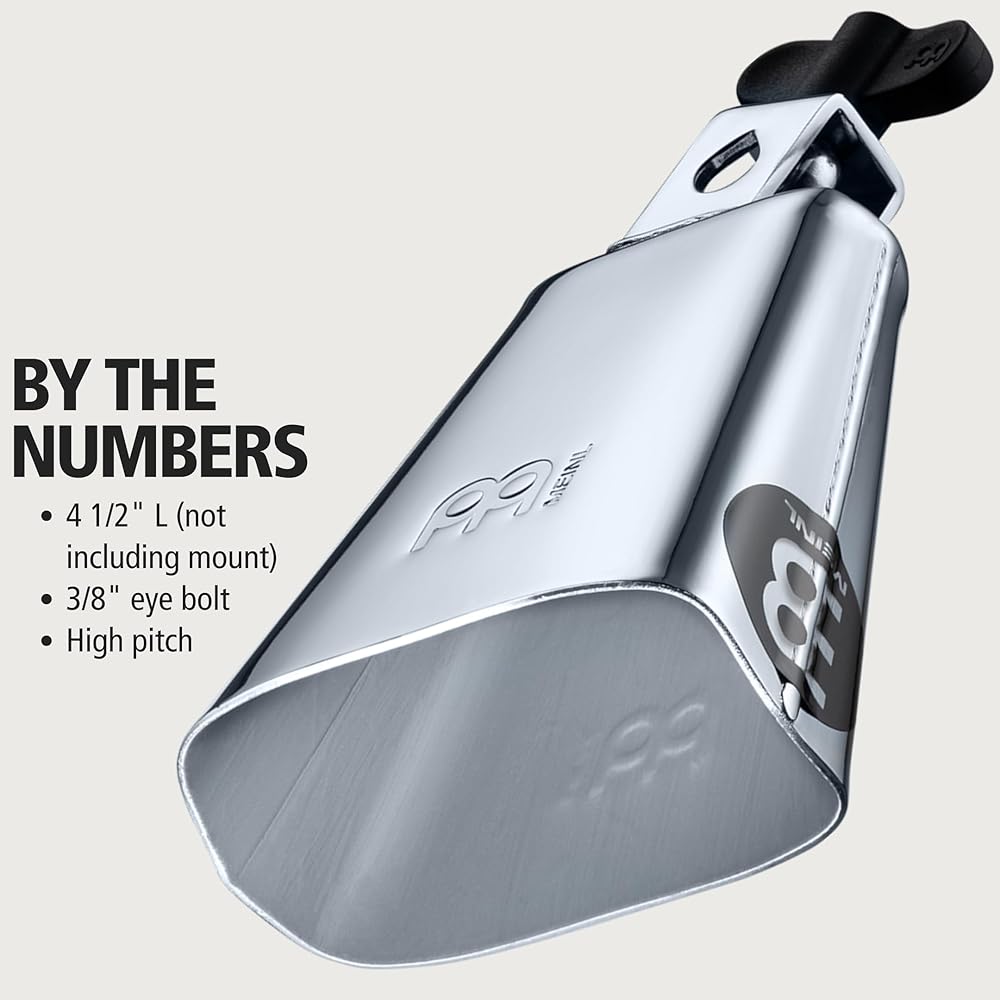 MEINL Percussion Zvon, Vysoce leštěný chrom, 4 1/2" Nízký tón, STB45L-CH (Oficiální japonský produkt)