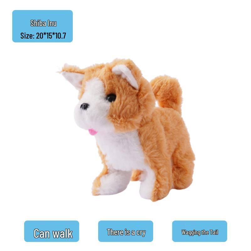 Electric Plush Dog Toy: Barking, Walking, Tail-Wagging Puppy for Children