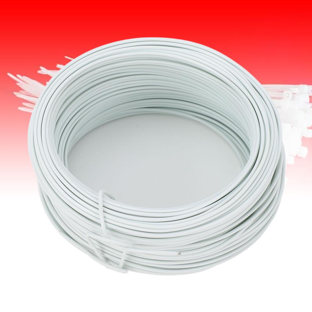 Electro Galvanized Iron Wire 0.9 40m Round Sturdy Flexible PVC Coated Binding Tie Wire