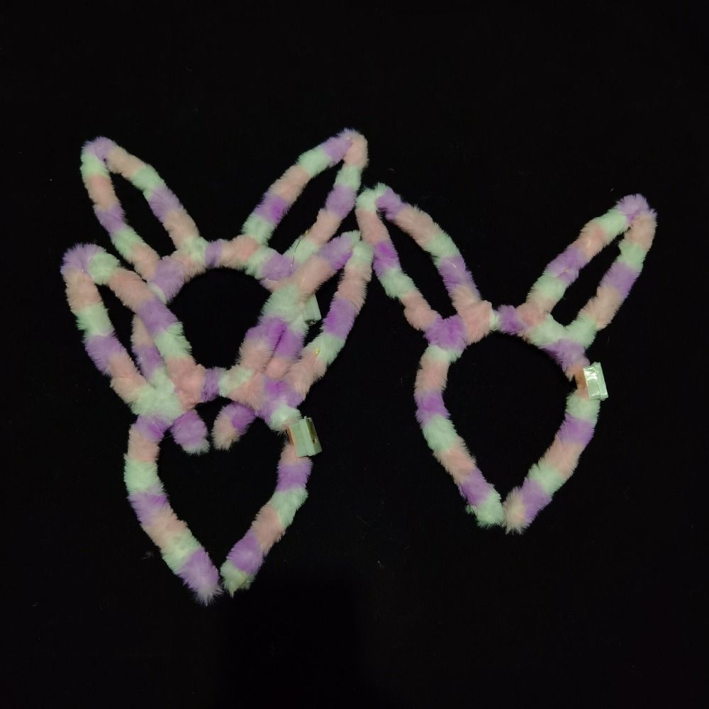 LED Lights Bunny Headwear Fashion LED Lights Headband Rabbit Ears Glow Hair Band  Children