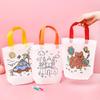 Kids' DIY Graffiti Cartoon Bag - Non-woven Fabric Coloring Handbag for Kindergarten