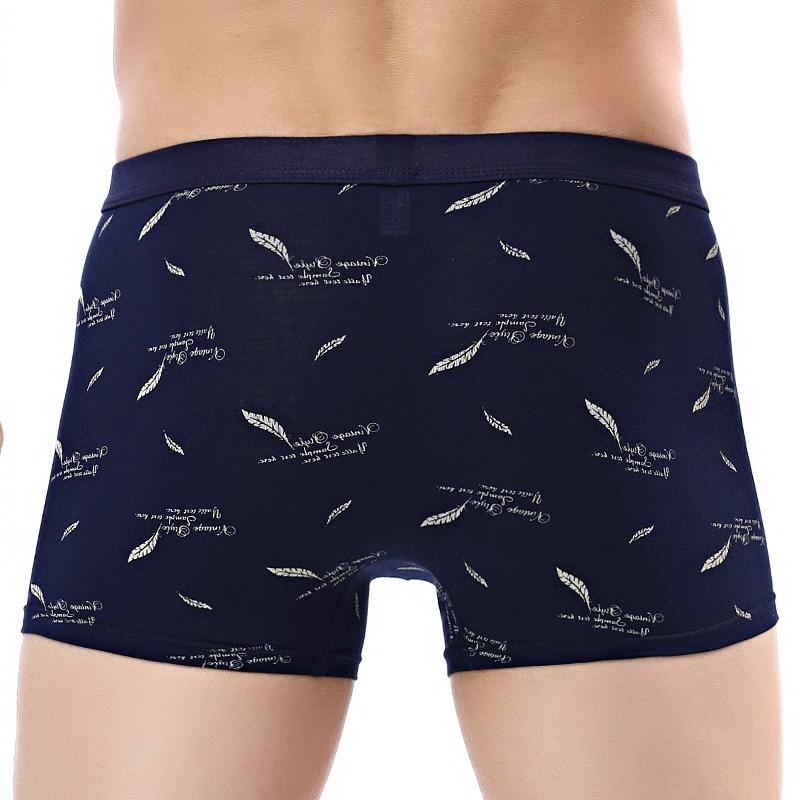 Printed Cotton Mens 3d Boxer Briefs