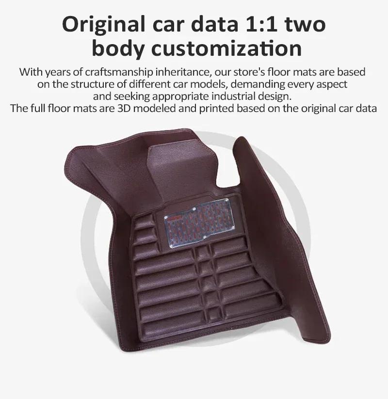 Car Floor Mats For MGZS MG ZS ZS11 MK1 2018~2024 Leather Pad Foot Carpet Left Hand Driver Rugs Inner Liner Covers Accessories