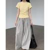 Johnature Casual Simple Versatile Pants Women Summer Thin Casual Trousers