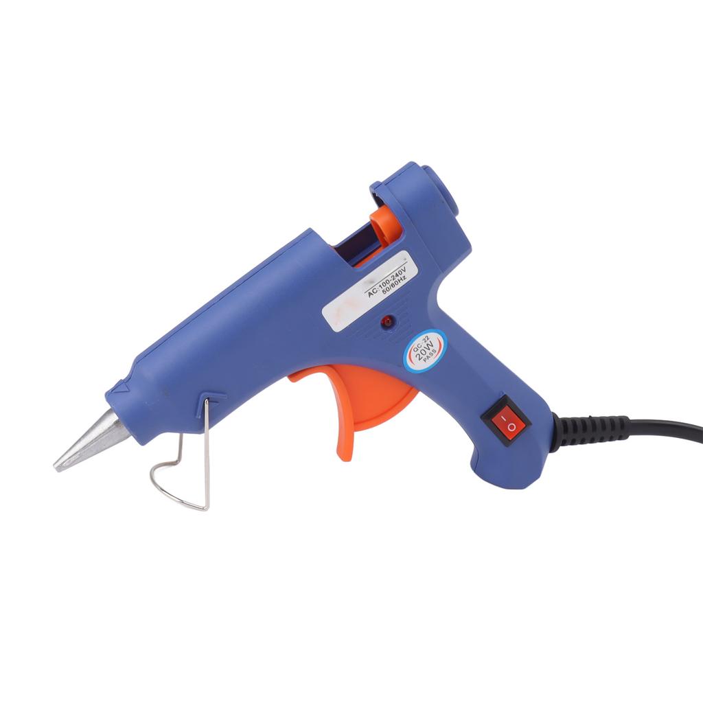 20W Hot Melt Glue Machine Portable Manual Electric Hot Glue Sticks Tool for DIY Art Craft Home