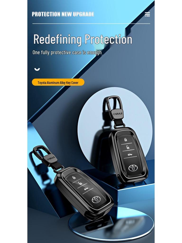 Toyota Key Case: Fits Highlander, RAV4, Crown, CHR, Venza, Prado, Camry - Full Wrap Cover