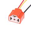 2 Stück/Set Keramik-Lampenfassung H4 für Auto mit 3 Löchern Kupferdraht Verkabelung Lampenstecker Auto-Scheinwerferlampenhalter Lichtstrahl-Sockelstecker