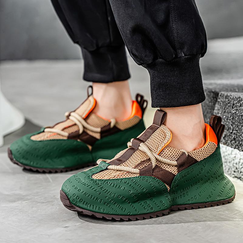 Fashion New Mens Shoes  Breathable Sneakers Breathable Composite Seiko Upper Thickened Anti slip Wear resistant Soles Shoe New model