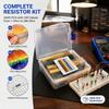 2600pcs 130 Values Resistors Assortment Kit Metal Carbon Film Resistors  For Hobbyists