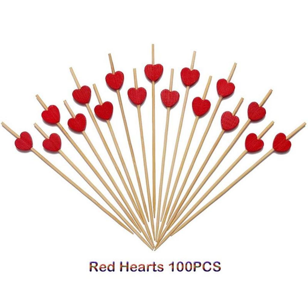 12cm 100pcs Bamboo Cocktail Sticks Pick Martini Drink Stick Picks Levo Bar Tool