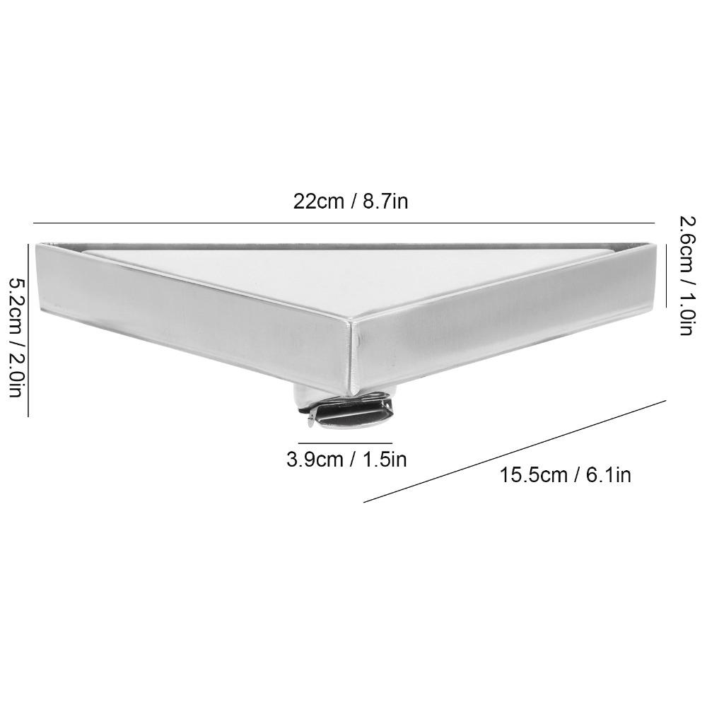 Triangular Floor Drain Concealed Shower Floor Drain Easy To Maintain Floor Strainer  Home