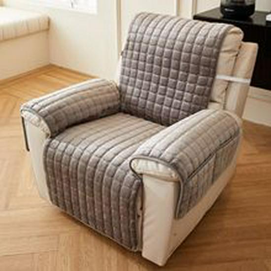 Nordic Plush Sofa Cushion & Throw Set - Non-Slip Winter Cover