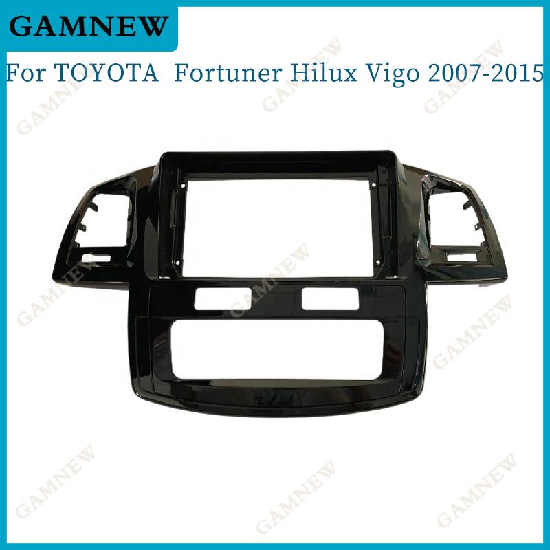 9 Inch Car Frame Fascia Adapter For Toyota Fortuner Hilux Vigo 2007-2015 Android Radio Dash Fitting Panel Kit