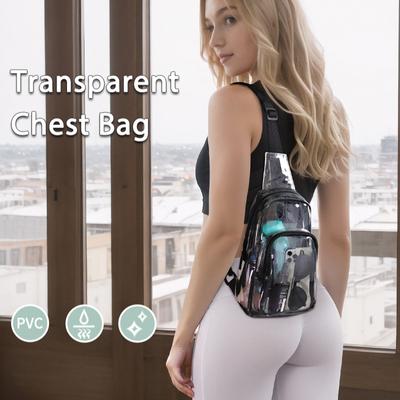 Transparent PVC Chest Bag Outside The Individual Fashion Waist Pack Shoulder Trend Large Capacity Crossbody Bag