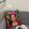 F-Fridas Painting Art Fashion Cushion Cover Pillowcase Ultra Soft Skin Friendly Fabric Cloud Like Comfort & Concealed Zipper