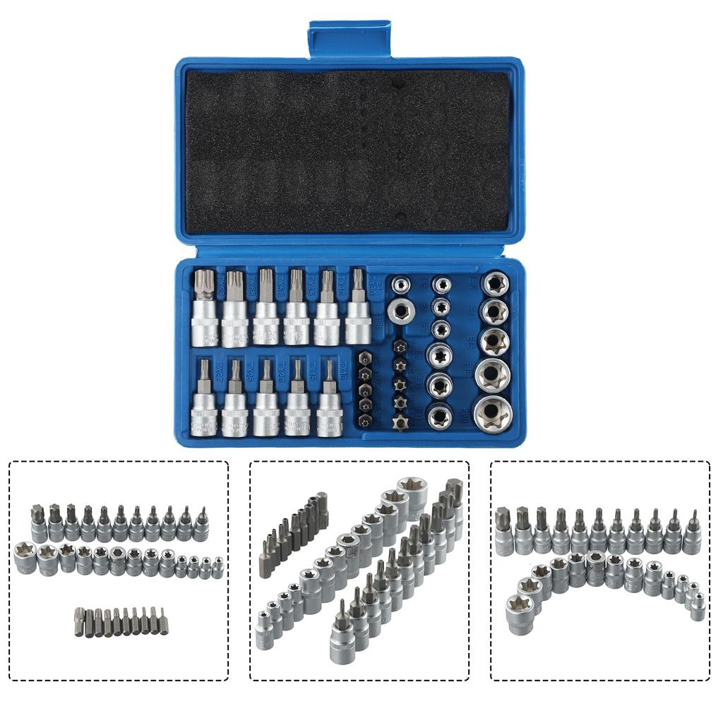 Bits Drive Tool Bits Socket Bits Attachments Brand New Hand Tools 34pcs/set High Quality Star Head Batch Socket
