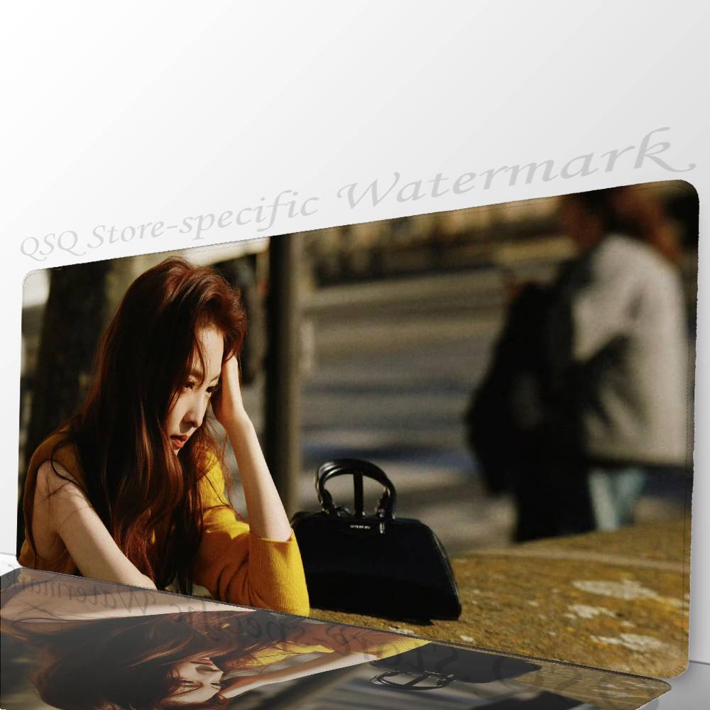 Female Celebrity Zhang Ruonan Mousepad Non-slip Suitable For Office Computers Laptops E-sports Game Desk Mats XXL Keyboard