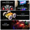 Wireless Remote Control Double-sided Stunt Dump Truck Dinosaur Toy Car 2.4G Drift Four-wheel Drive High-speed Rotating Car