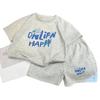 Childrens Cotton Short Sleeve Suit With Cartoon Prints For Summer Playtime