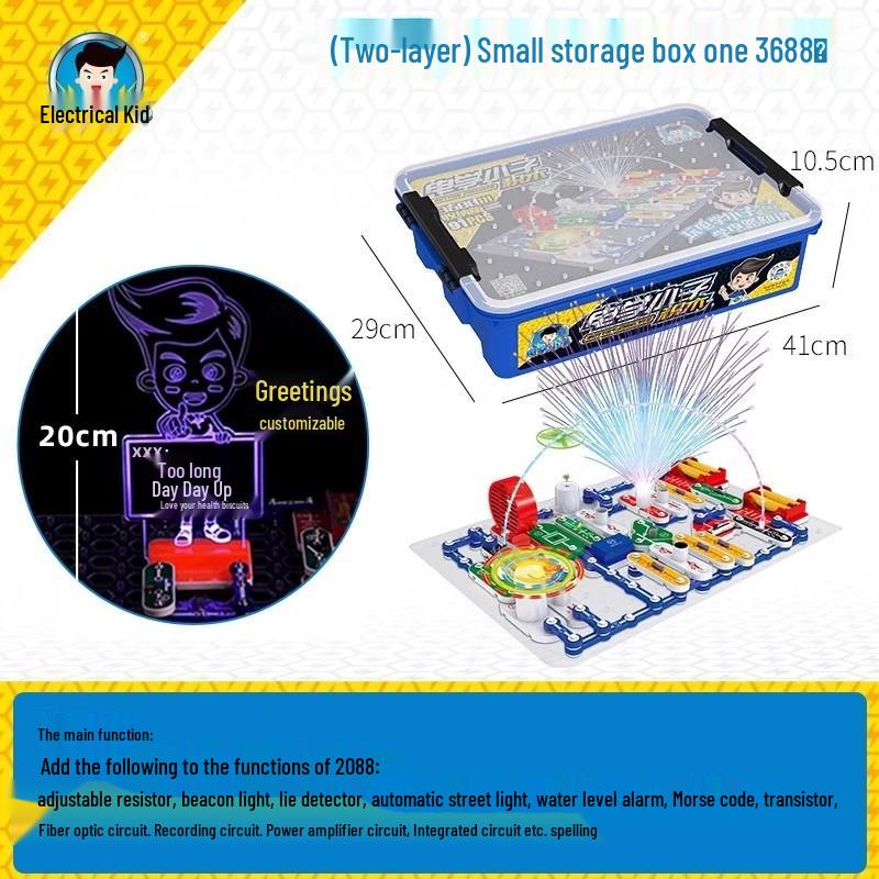 Children's Science Experiment Kit: Electronic Building Blocks & Circuit Toy Set