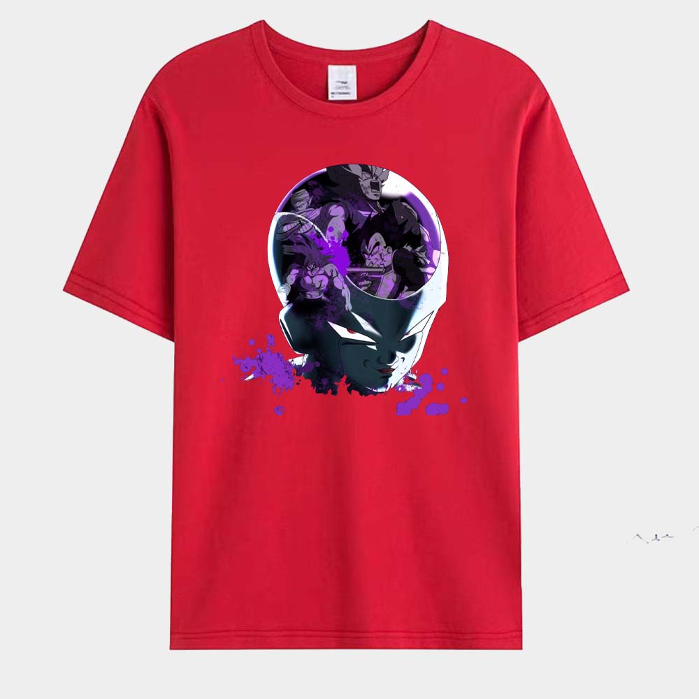 Pánské tričko s potiskem japonského anime Frieza Goku s krátkým rukávem Cosplay tričko Letní ležérní trička Streetwear O-výstřih Pánské topy