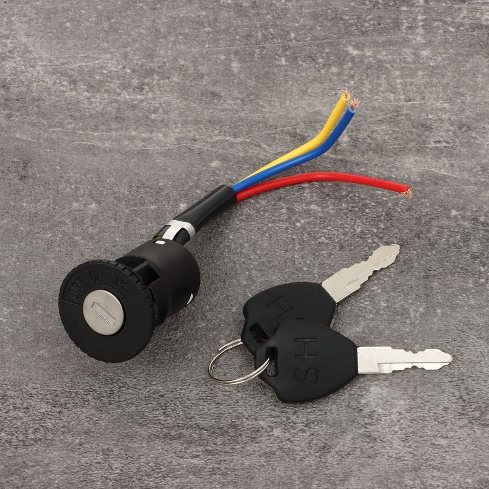 Power Locks Electric Scooter Lock Cycling Parts Ignition Switch Dustproof Lock Key Power Lock