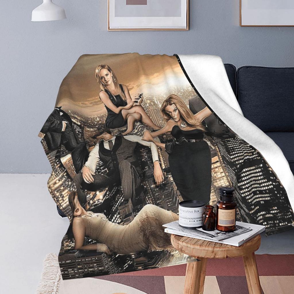 Couverture Gossip Girl Plaid Polaire Jeté de Canapé Couvertures Jetées Multifonctions pour Maison Chambre Extérieur Couvre-lit Couette