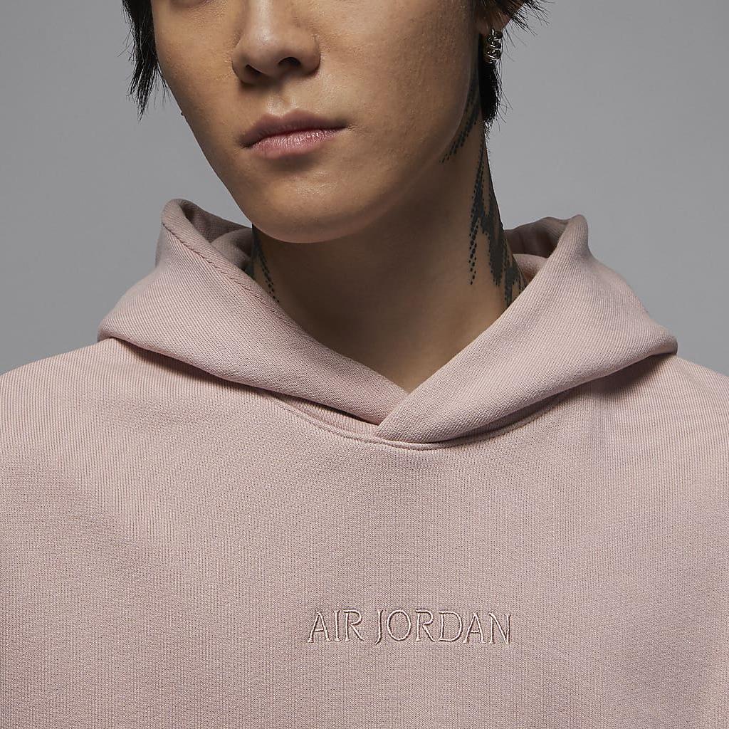 Jordan Air  Wordmark Casual Solid Color Hooded Long Sleeve Sweatshirt Men Sweatshirt Oxford-Pink FZ3953-601