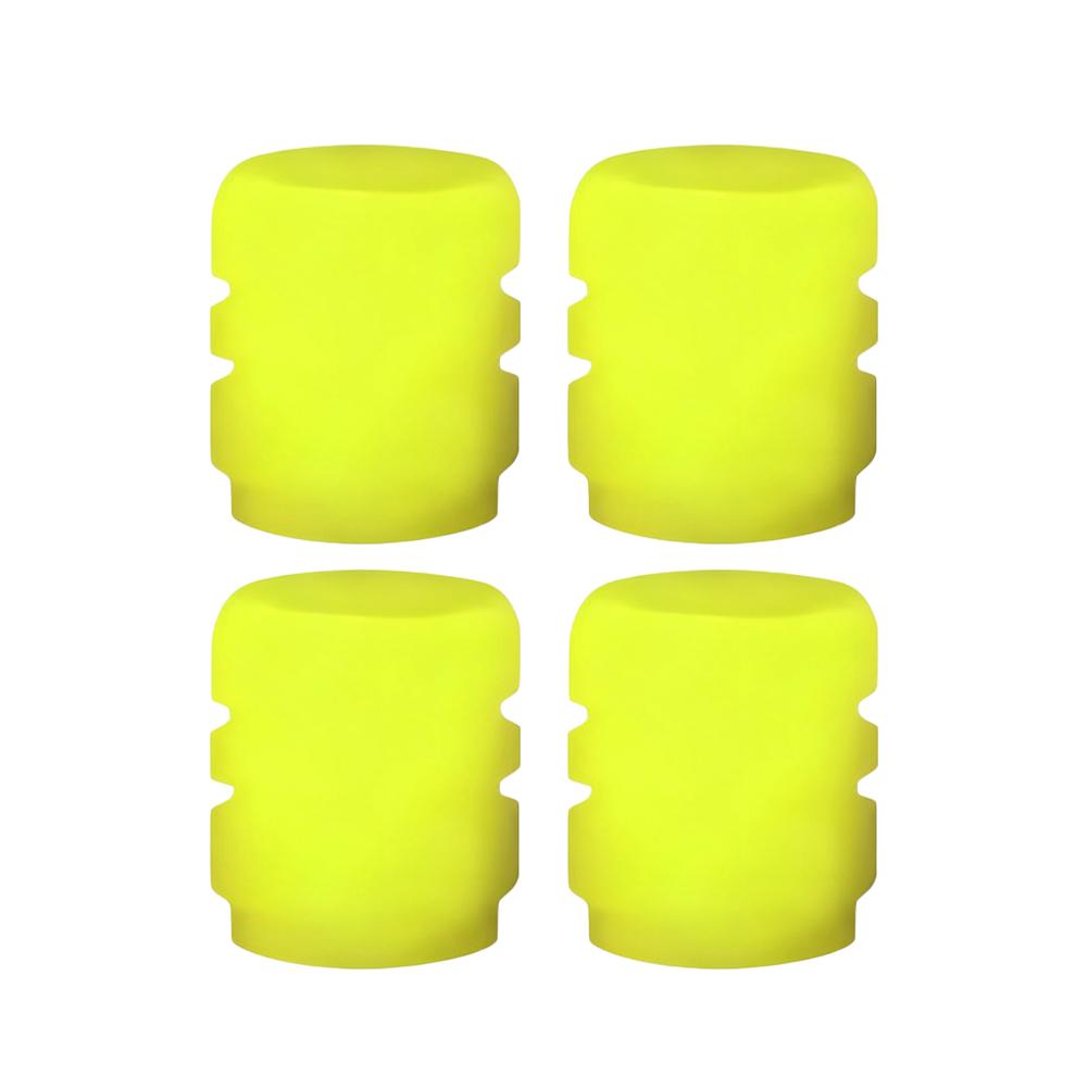 

4pcs Luminous Valve Caps Fluorescent Night Glowing Decor Car Motorcycle Bicycle Wheel Hub Valve Stem Cap Styling Car Accessories