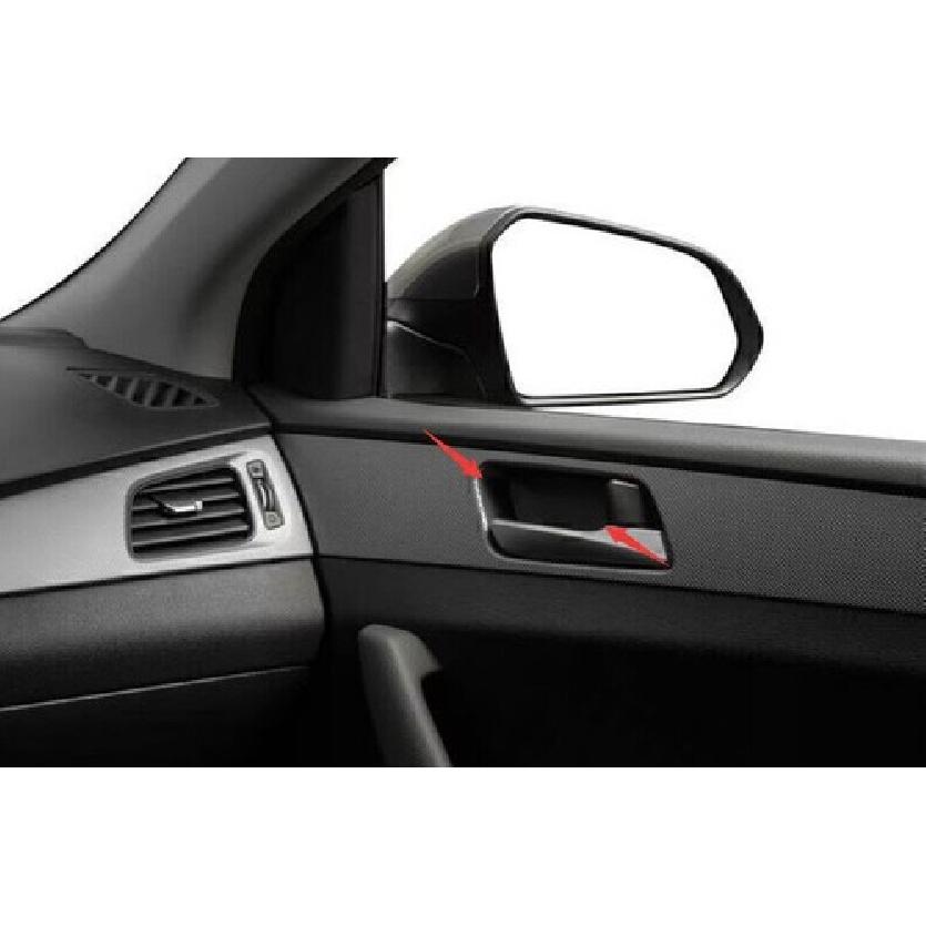 For Hyundai Sonata 2015-2019 Real Carbon Fiber Inner Door Bowl Cup Cover Trim