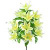 18-Head Artificial Silk Lily Flowers For Seasonal For Home Decor Photography Wedding Venues And Public Space Accents