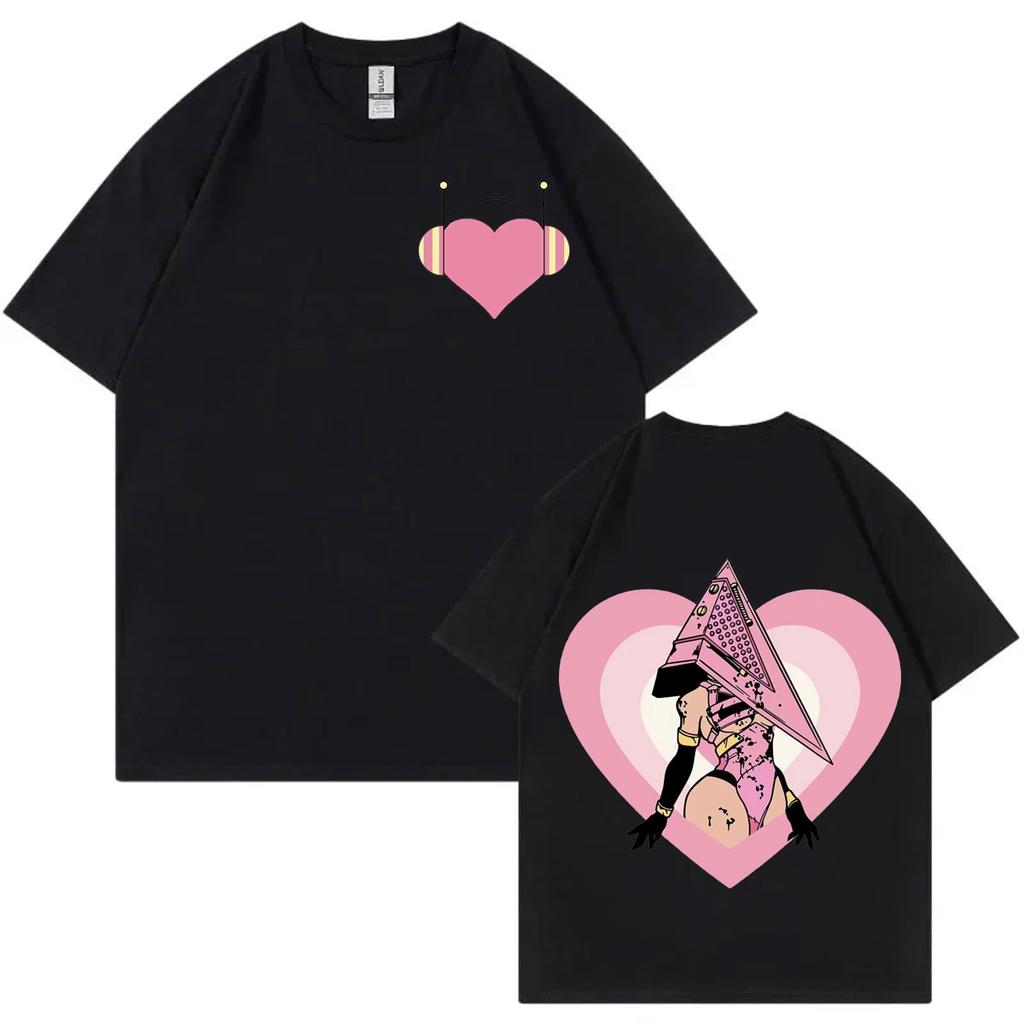 Game Silent Hill 3 Embroidered Princess Heart Graphic T Shirts Harajuku Y2k Short Sleeve Tshirt Unisex Fashion Casual Tshirts
