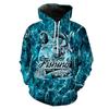 Offshore fishing shirt print FISHING fishing pattern hoodie outdoor sports leisure fleece fishing sweater