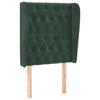 VidaXL Headboard with Ears Dark Green 83x23x118-128 Cm Velvet3118325
