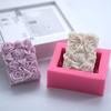 Rectangle Rose Silicone Soap Mold DIY Flowers Soap Making Handmade Candle Mold Gifts Craft Supplies Home Decor