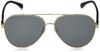 Sluneční brýle 0EA2046D 30136G BLEDEM ŠEDÁ ZRCADLO ČERNÁ Čočka 62 [Emporio Armani] ZLATÁ/SVĚTLÁ