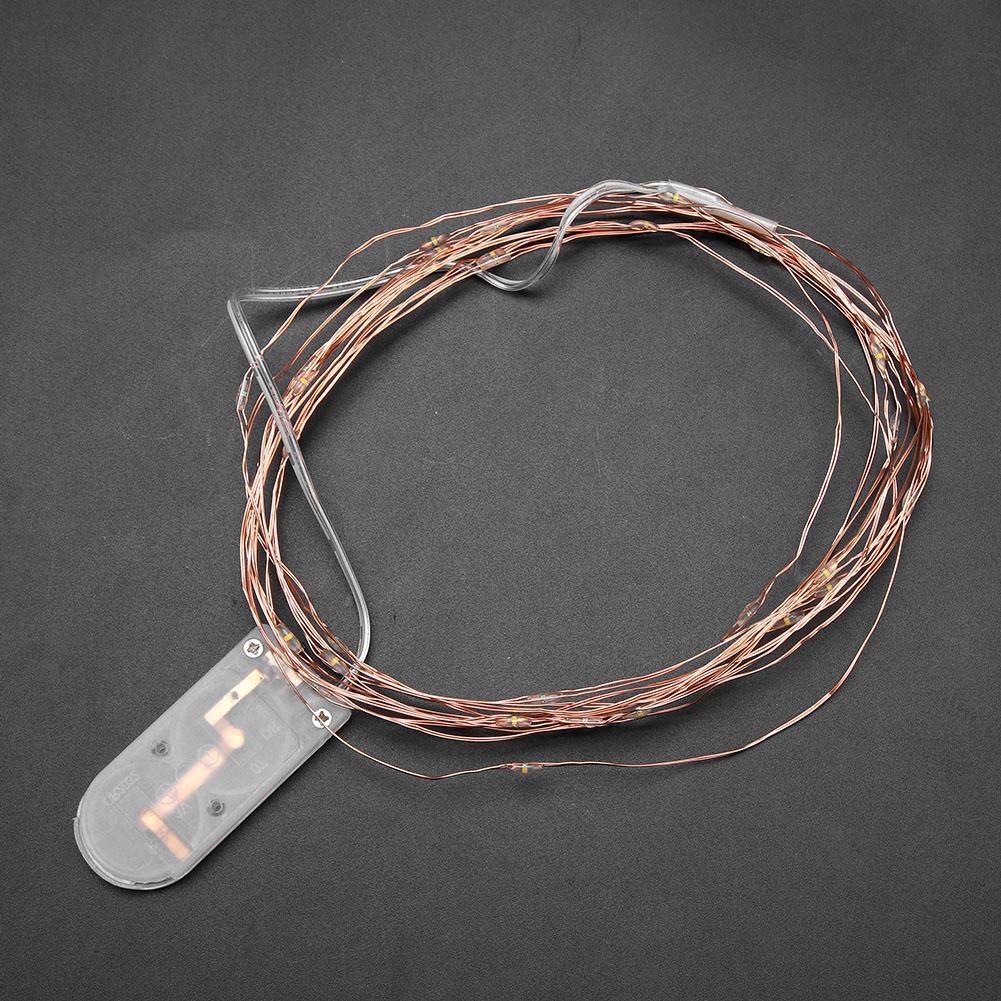 6m 60LEDs Copper Wire Battery Powered String Fairy Light Xmas Wedding Lamp  Decoration