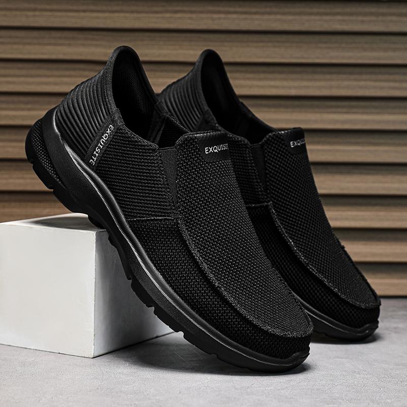 Nieuwe Zomer Ademende Canvas Schoenen Heren Loafers Slip On Sneakers Mode Casual Herenschoenen Lichtgewicht Flats Heren Rijschoen
