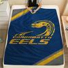 Parramatta Eels Flanelldecke mit Aufdruck, Hohe Qualität, Bequem für alle Jahreszeiten, Heimdekoration, Wärme und Komfort