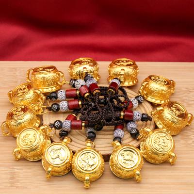 Kreativer Tierkreis Füllhorn Mini Schlüsselanhänger Chinesischer Stil Glücksbringer Schlüsselanhänger Exquisite Rucksack Dekoration Zubehör Geschenke