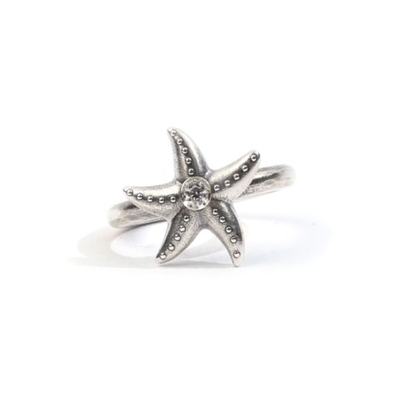 SEWNSWEN SILVER GEM STARFISH RING
