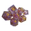 7 Pcs Polyhedral Sets for DND Table Board Roll Playing Games, D8 D10(0-9) D10(0) D12 D20