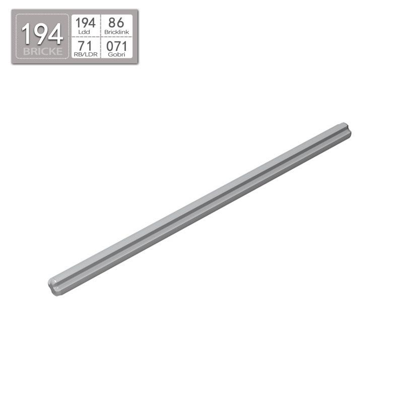 BRICKE 11# Axle 87.6 - Compatible with Lego 23948 MOC Bulk Parts Building Blocks.