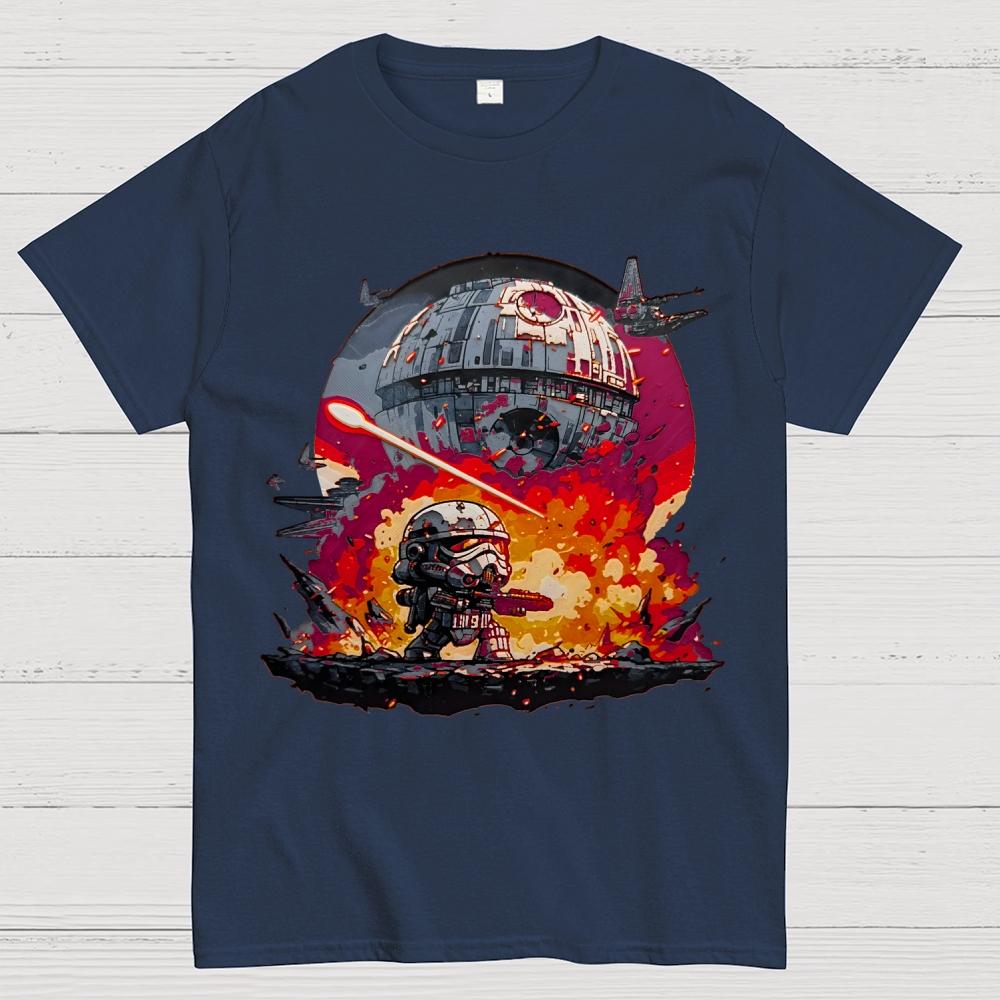Death Star Unisex Cotton Summer Casual Cool Loose T-Shirt